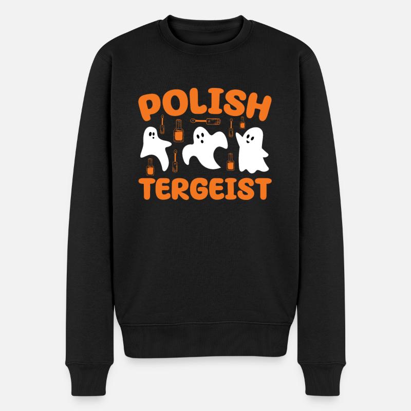 Technicien ongulaire polonais-tergeist Halloween - Pull Premium bio Homme - noir