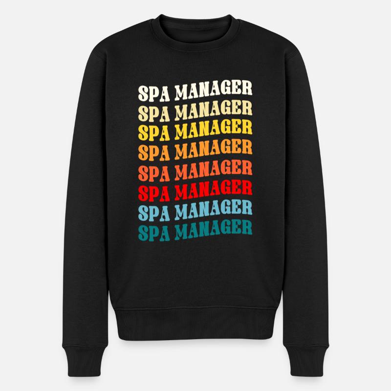 Spa Manager - Männer Premium Bio Pullover - Schwarz