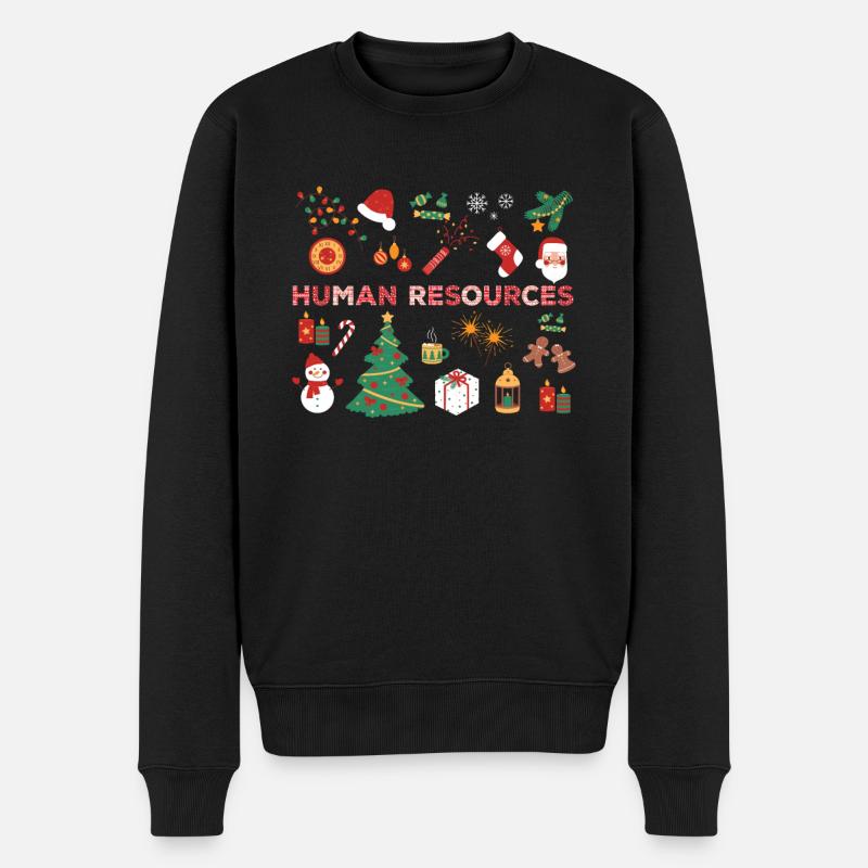 Human Resources Weihnachtskostüm - Männer Premium Bio Pullover - Schwarz