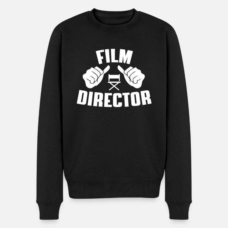 Filmregisseur Outfit - Männer Premium Bio Pullover - Schwarz