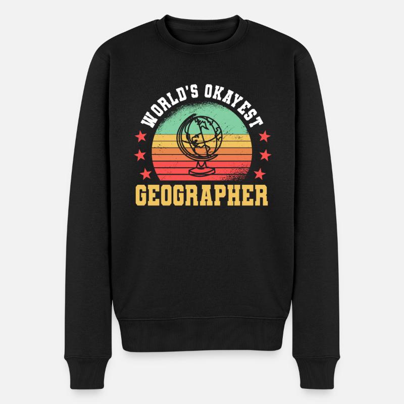 Le meilleur géographe du monde - Pull Premium bio Homme - noir