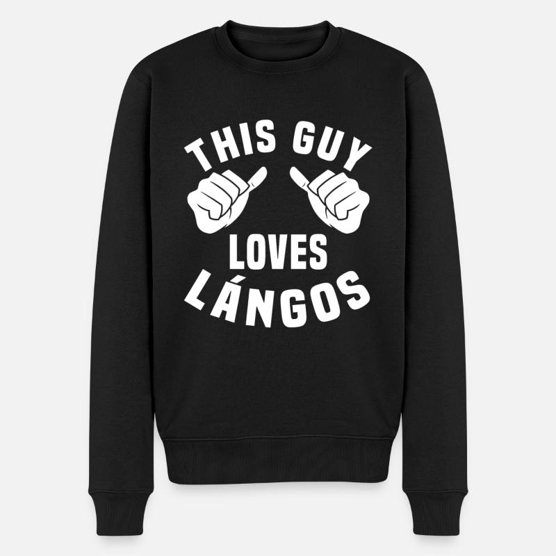 Les amants de Lango - Pull Premium bio Homme - noir