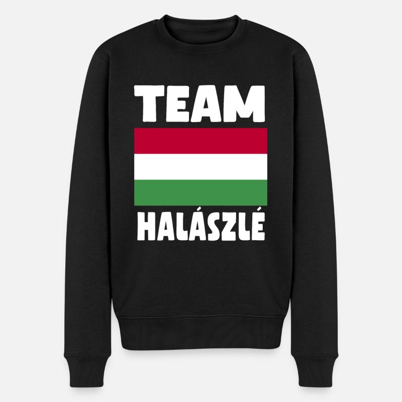 L’équipe Halaszle - Pull Premium bio Homme - noir