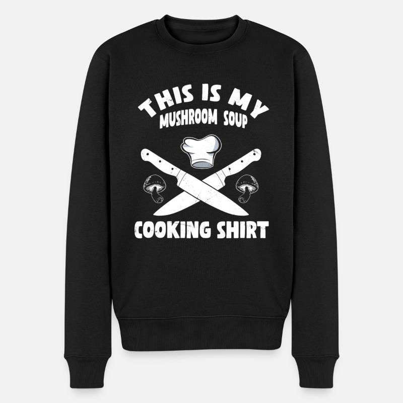 Soupe aux champignons - Pull Premium bio Homme - noir