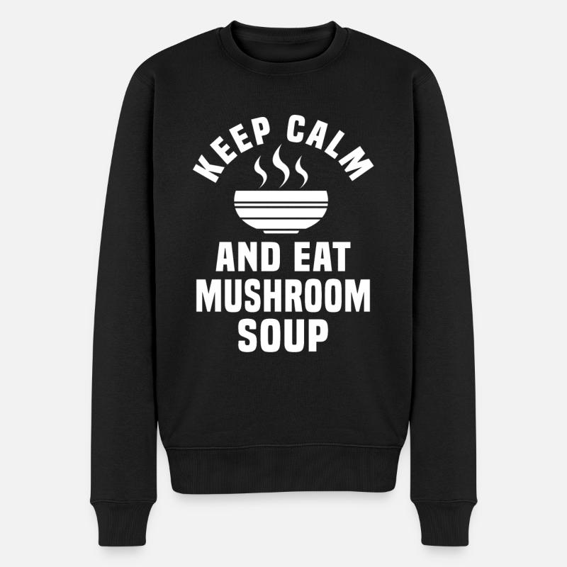 Soupe aux champignons - Pull Premium bio Homme - noir