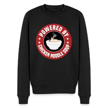 Propulsé par la soupe au poulet et aux nouilles - Pull Premium bio Homme - noir - Devant - Nico (187cm)