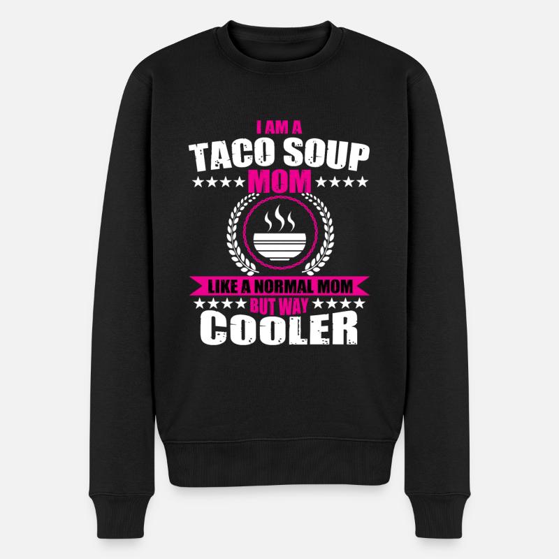 Soupe aux tacos Maman - Pull Premium bio Homme - noir