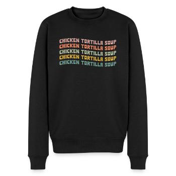 Chicken Tortilla Suppe - Männer Premium Bio Pullover - Schwarz - Vorne - Nico (187cm)