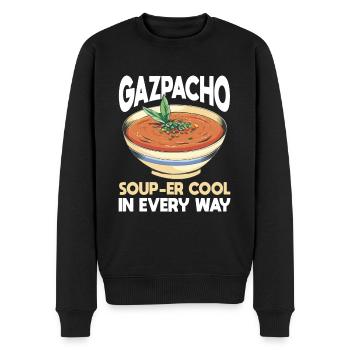 Gazpacho - Männer Premium Bio Pullover - Schwarz - Vorne - Nico (187cm)