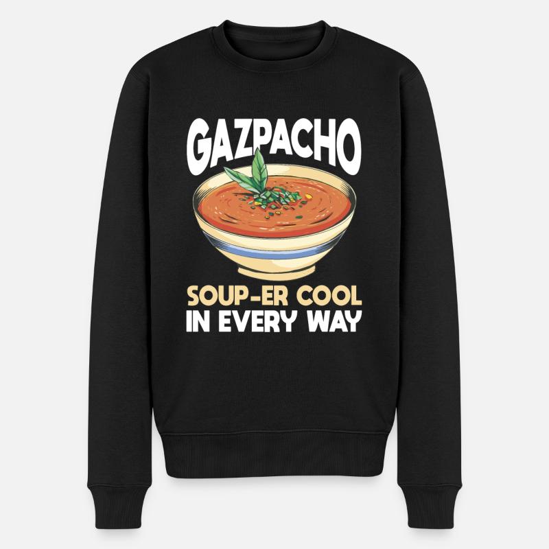 Gazpacho - Männer Premium Bio Pullover - Schwarz