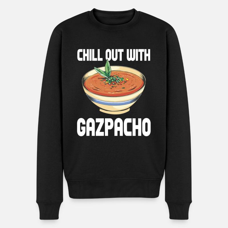 Gazpacho - Männer Premium Bio Pullover - Schwarz