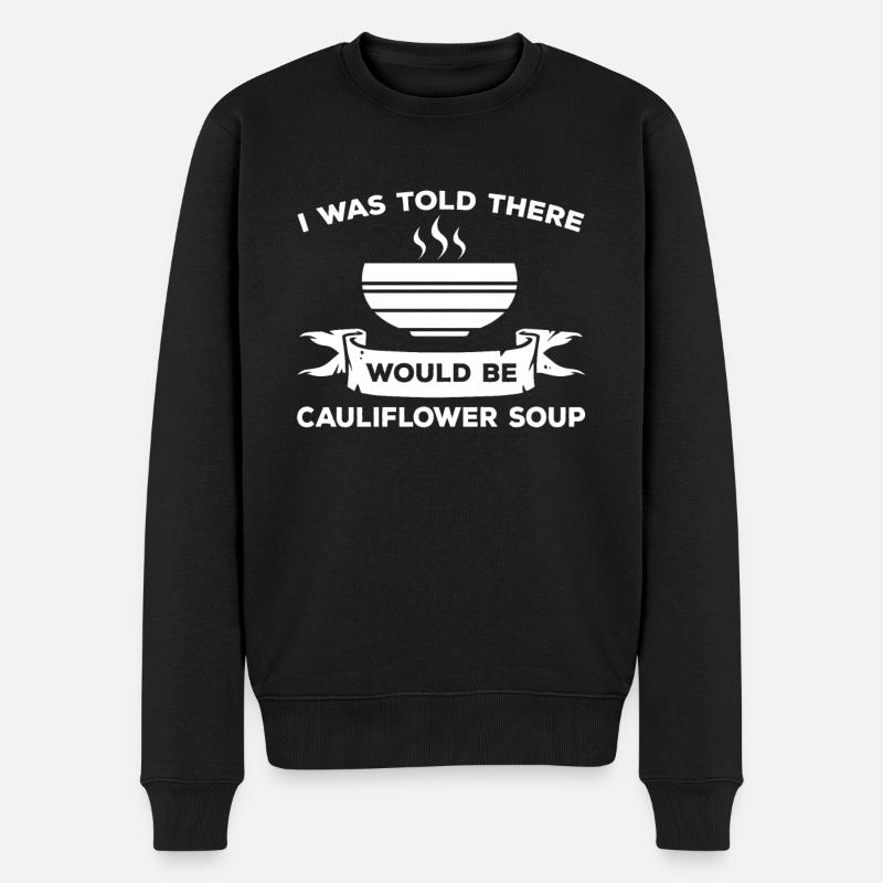 soupe de chou-fleur - Pull Premium bio Homme - noir