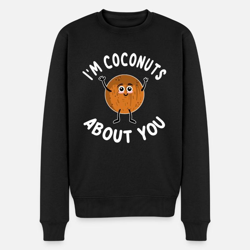 I'm Coconuts About You - Männer Premium Bio Pullover - Schwarz