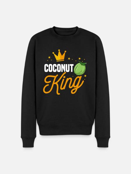 Coconut King - Men's Premium Organic Jumper - black