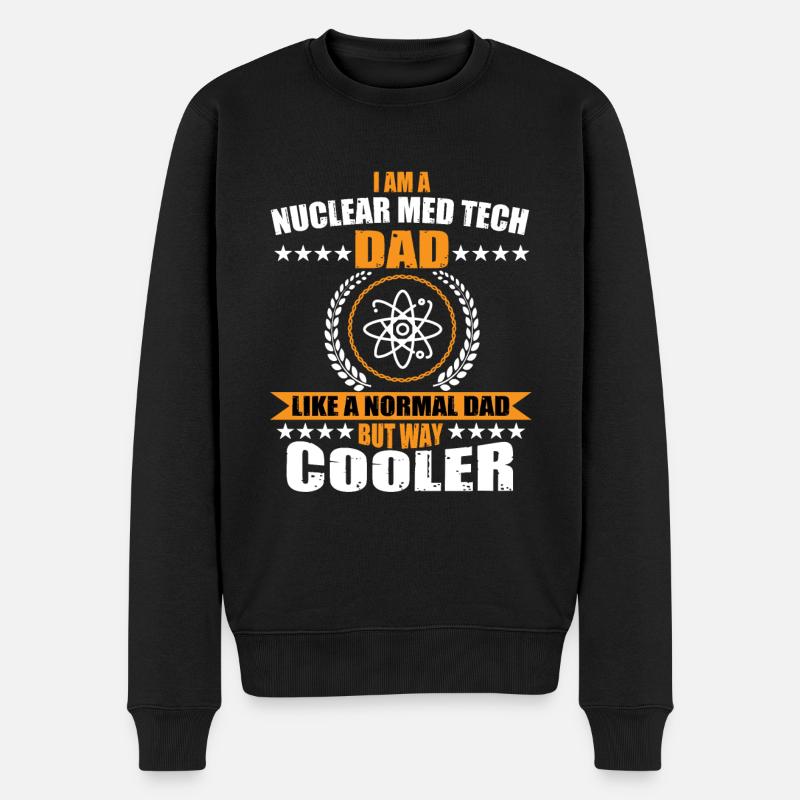 Papa technologue en médecine nucléaire - Pull Premium bio Homme - noir