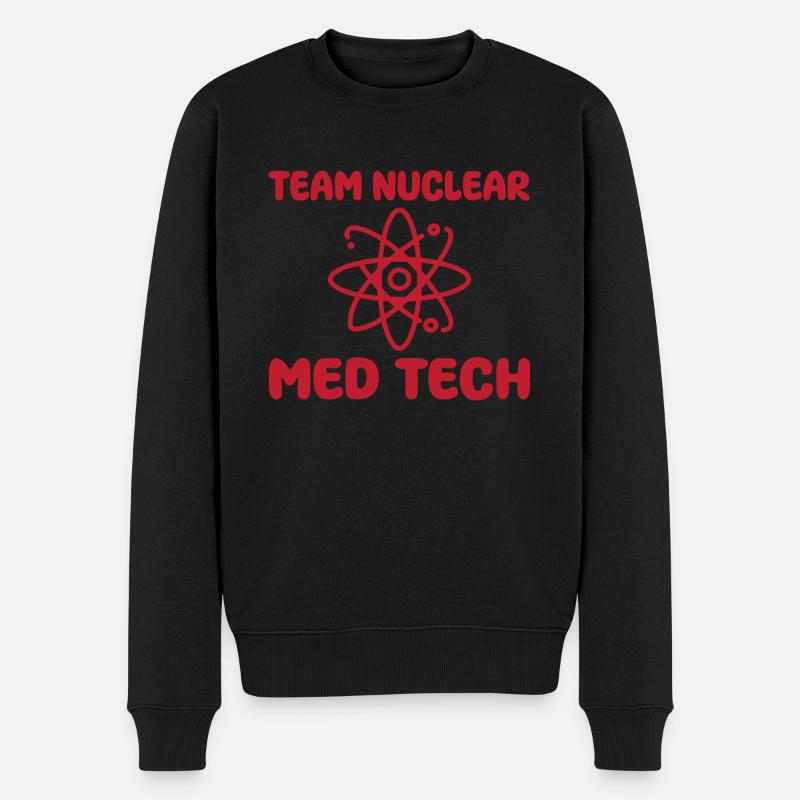 Équipe Technologue en médecine nucléaire - Pull Premium bio Homme - noir