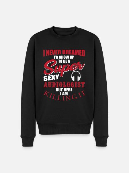 Funny audiologist saying - Men's Premium Organic Jumper - black