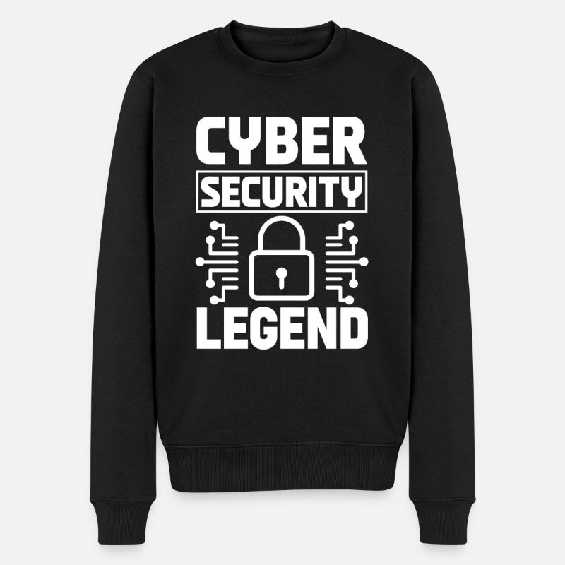 Légende de la cybersécurité - Pull Premium bio Homme - noir