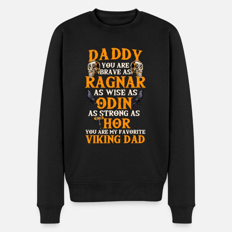 Papa viking - Pull Premium bio Homme - noir