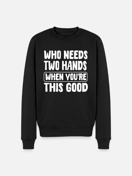 GSprune "hand amputee" - Men's Premium Organic Jumper - black