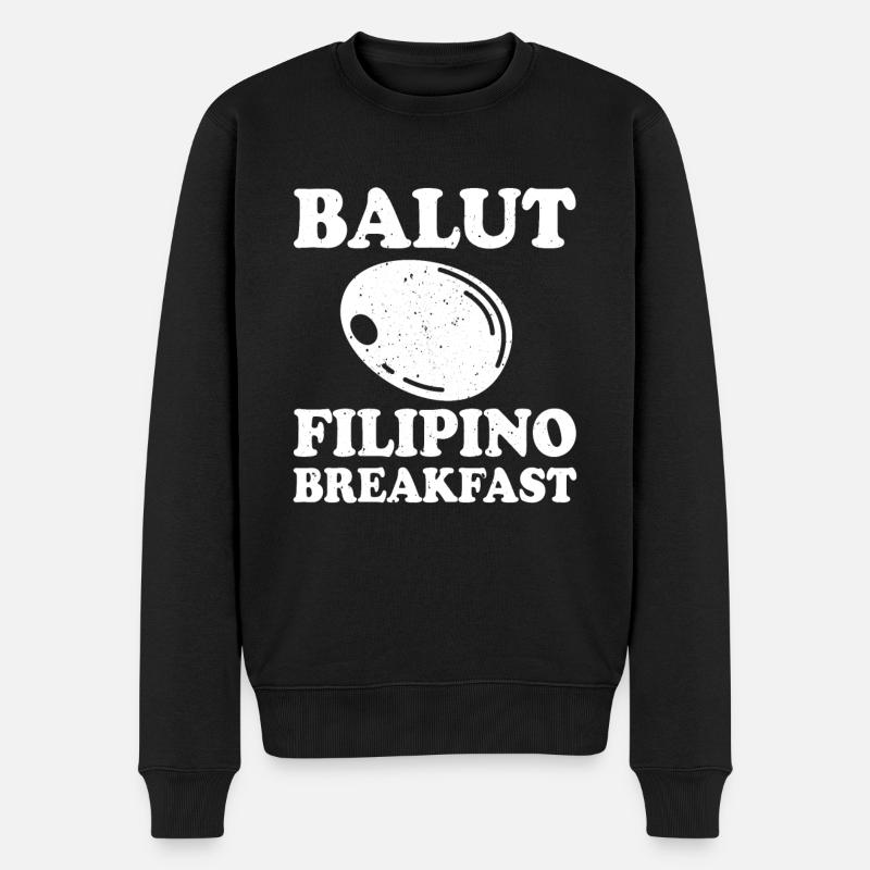 Balut – Petit-déjeuner philippin - Pull Premium bio Homme - noir