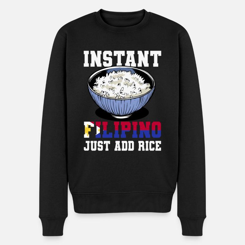 Amateur de riz philippin - Pull Premium bio Homme - noir