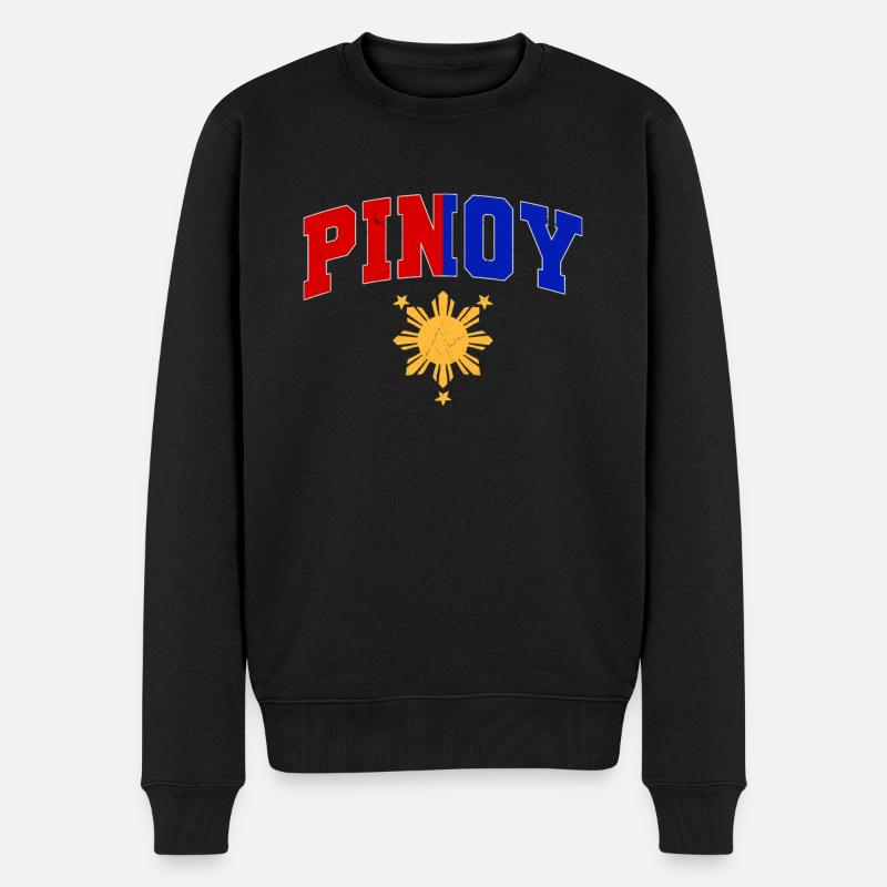 Filipino – Pinoy - Männer Premium Bio Pullover - Schwarz