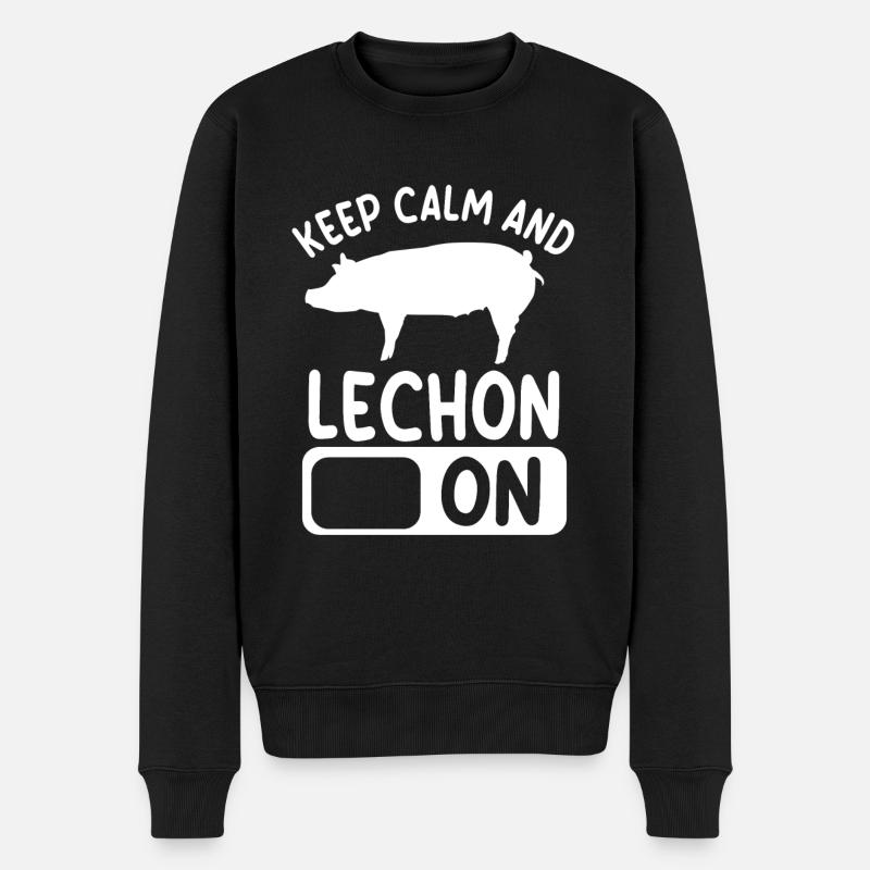 Conception de Lechon Lover - Pull Premium bio Homme - noir
