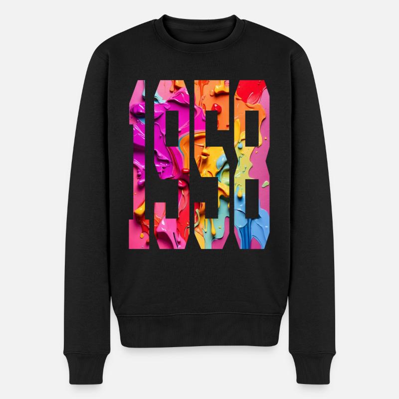 BUNT 68E ANNIVERSAIRE 1958 - Pull Premium bio Homme - noir