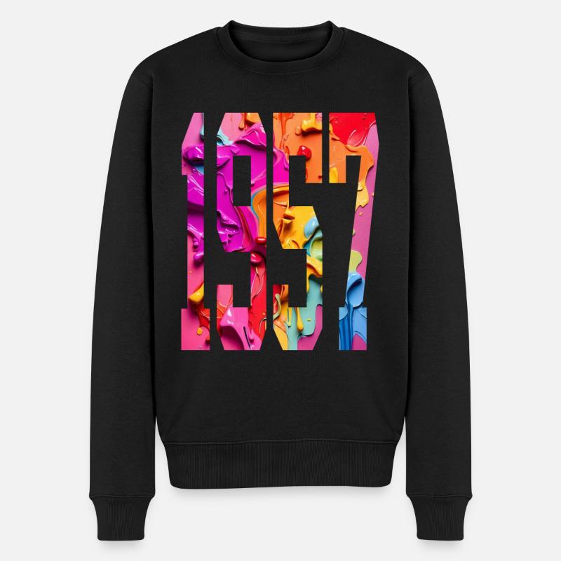BUNT 69E ANNIVERSAIRE 1957 - Pull Premium bio Homme - noir