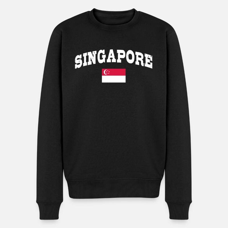 Singapour - Pull Premium bio Homme - noir