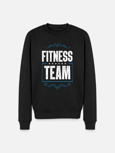 Fitness Team - Men's Premium Organic Jumper - black