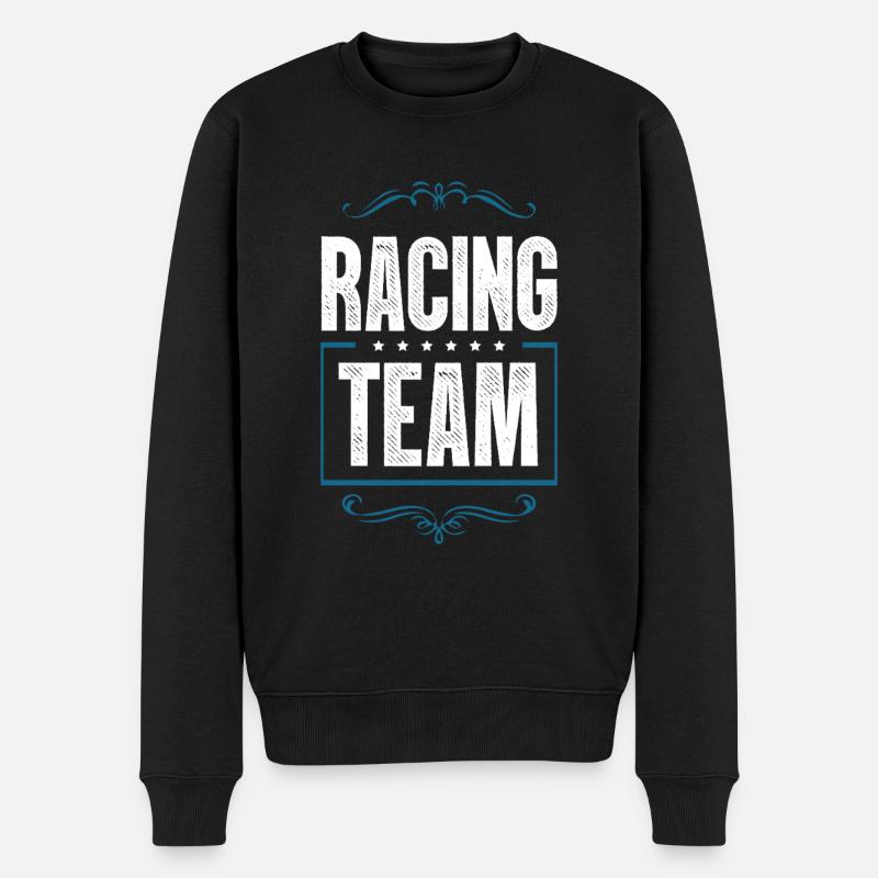 Équipe de course - Pull Premium bio Homme - noir