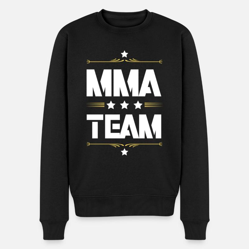 Mma Team - Männer Premium Bio Pullover - Schwarz