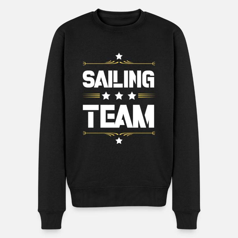 Sailing Team - Männer Premium Bio Pullover - Schwarz