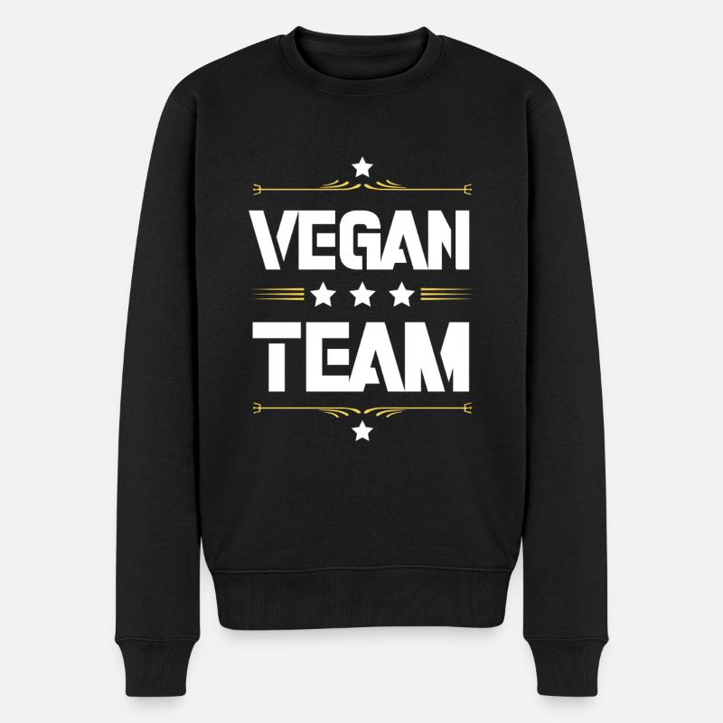 Équipe végétalienne - Pull Premium bio Homme - noir