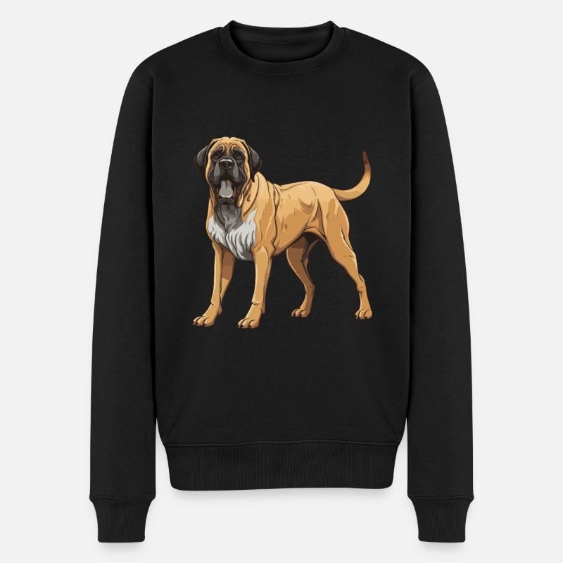Chien Mastiff - Pull Premium bio Homme - noir