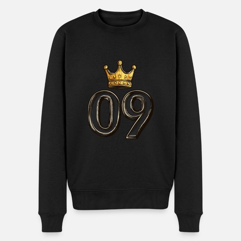 Couronne à 9 chiffres - Pull Premium bio Homme - noir
