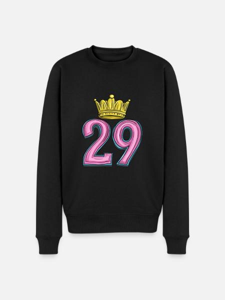 29 Number Krone - Men's Premium Organic Jumper - black