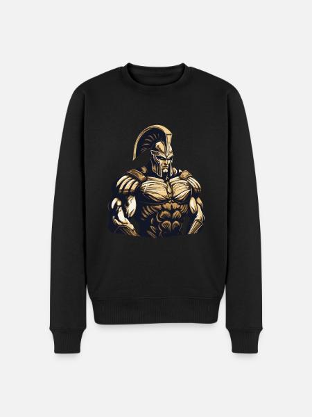 Spartan Gladiator Muscles - Men's Premium Organic Jumper - black