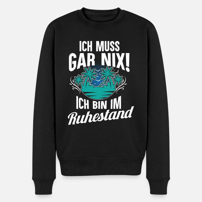 retraité - Pull Premium bio Homme - noir