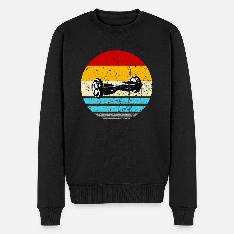Hoverboard E-Board Skateboard Hovern - Männer Premium Bio Pullover - Schwarz