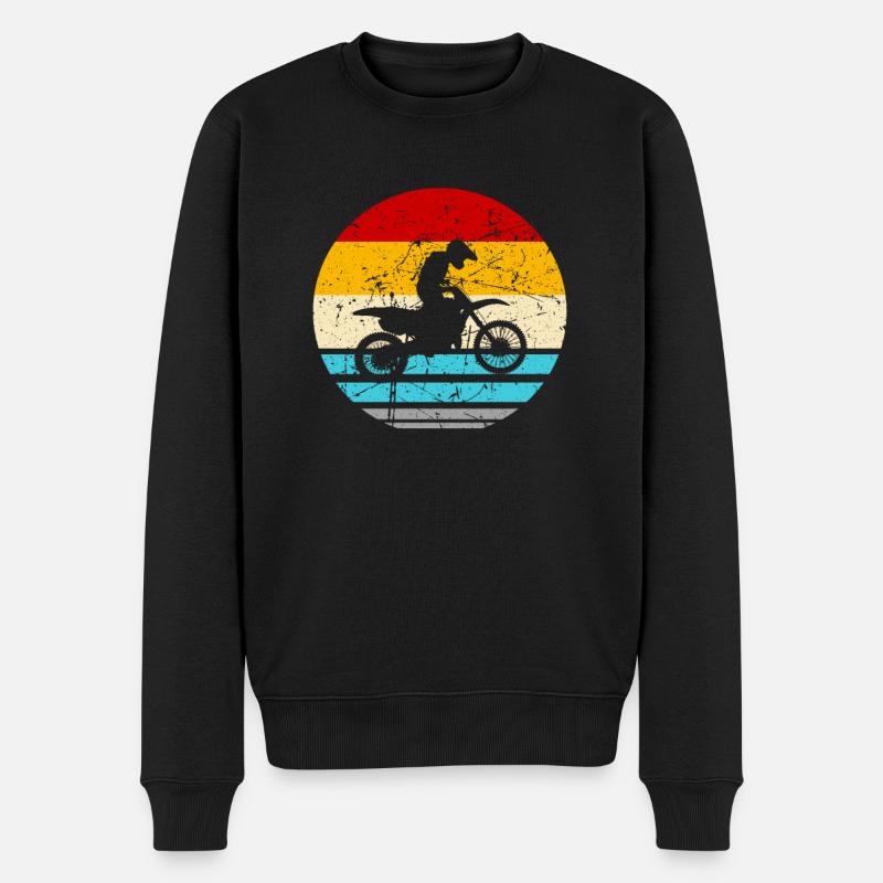 Motorcross Kinder - Männer Premium Bio Pullover - Schwarz