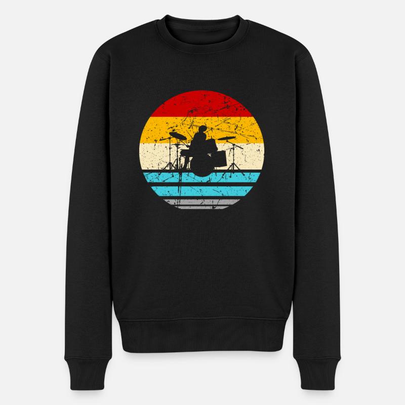 Batterie enfants - Pull Premium bio Homme - noir