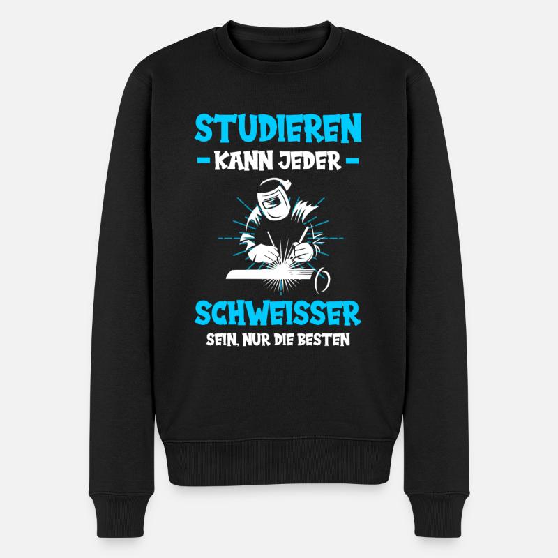 Schweißer Schweißen Beruf Schweisser Studieren - Männer Premium Bio Pullover - Schwarz