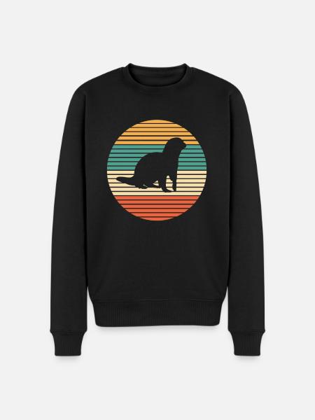 Loutres - Pull Premium bio Homme - noir