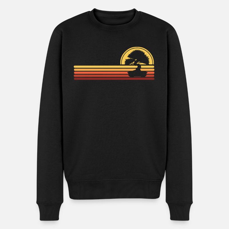 Bonsai - Männer Premium Bio Pullover - Schwarz