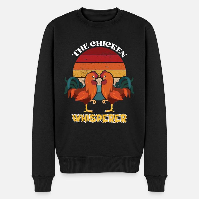 THE CHICKEN WHISPERER - Pull Premium bio Homme - noir