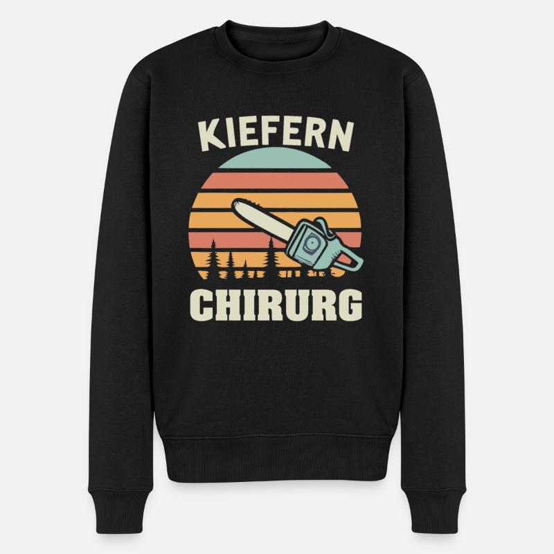 Kiefernchirurg - Männer Premium Bio Pullover - Schwarz