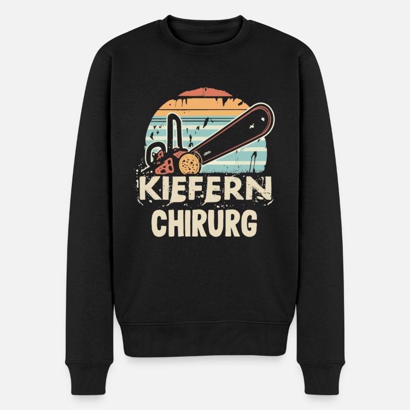 Kiefernchirurg - Männer Premium Bio Pullover - Schwarz